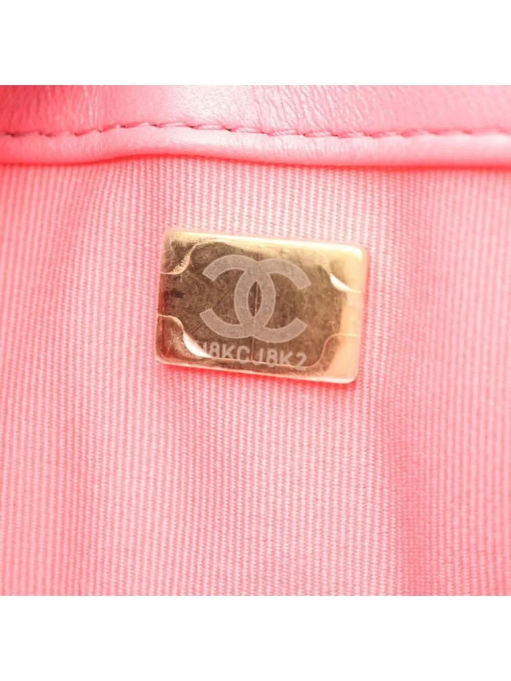 Chanel Shoulder Bag Large Flap Quilted Pink Lambskin Chain